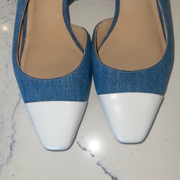 Veronica Beard Cecile Half d'Orsay Slingback Pump
Chic Denim Slingback White Cap - Picture 5 of 9
